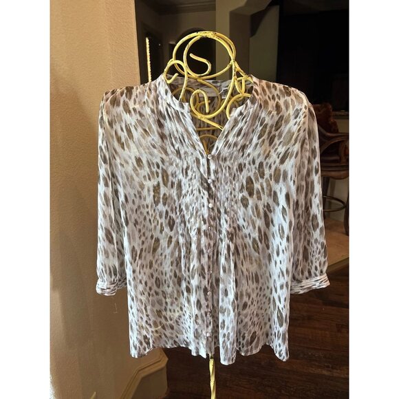 CHICO’S Animal Print Top (size 3) - Picture 1 of 3
